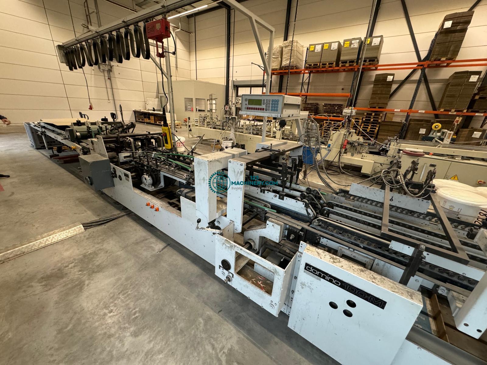 Show advert Bobst Domino 100 M folding glueing machine